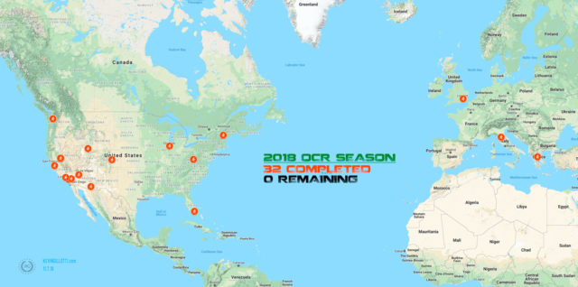 Kevin Gillotti - Race Locations 2018